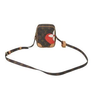Louis Vuitton Game on Panam Monogram Shoulder Bag Brown Heart